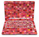 Red Watercolor Patchwork - MacBook Air Skin Kit