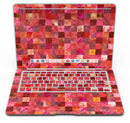 Red Watercolor Patchwork - MacBook Air Skin Kit