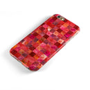 Red Watercolor Patchwork iPhone 6/6s or 6/6s Plus 2-Piece Hybrid INK-Fuzed Case