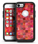 Red Watercolor Patchwork - iPhone 7 or 8 OtterBox Case & Skin Kits