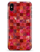 Red Watercolor Patchwork - iPhone X Clipit Case
