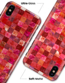 Red Watercolor Patchwork - iPhone X Clipit Case