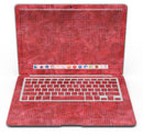 Red Watercolor Polka Dots - MacBook Air Skin Kit