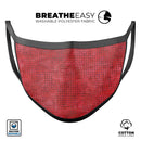Red Watercolor Polka Dots - Made in USA Mouth Cover Unisex Anti-Dust Cotton Blend Reusable & Washable Face Mask with Adjustable Sizing for Adult or Child