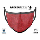 Red Watercolor Polka Dots - Made in USA Mouth Cover Unisex Anti-Dust Cotton Blend Reusable & Washable Face Mask with Adjustable Sizing for Adult or Child