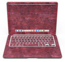 Red Watercolor Stripes - MacBook Air Skin Kit