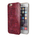 Red Watercolor Stripes iPhone 6/6s or 6/6s Plus 2-Piece Hybrid INK-Fuzed Case