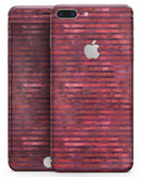 Red Watercolor Stripes - Skin-kit for the iPhone 8 or 8 Plus