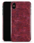 Red Watercolor Stripes - iPhone X Clipit Case