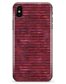 Red Watercolor Stripes - iPhone X Clipit Case