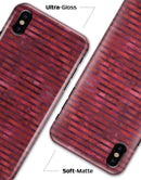 Red Watercolor Stripes - iPhone X Clipit Case