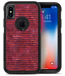 Red Watercolor Stripes - iPhone X OtterBox Case & Skin Kits