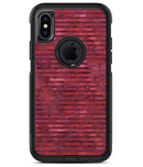 Red Watercolor Stripes - iPhone X OtterBox Case & Skin Kits