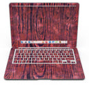 Red Watercolor Woodgrain - MacBook Air Skin Kit