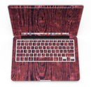 Red Watercolor Woodgrain - MacBook Pro with Retina Display Full-Coverage Skin Kit