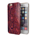 Red Watercolor Woodgrain iPhone 6/6s or 6/6s Plus 2-Piece Hybrid INK-Fuzed Case