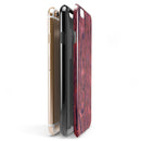 Red Watercolor Woodgrain iPhone 6/6s or 6/6s Plus 2-Piece Hybrid INK-Fuzed Case