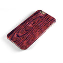 Red Watercolor Woodgrain iPhone 6/6s or 6/6s Plus 2-Piece Hybrid INK-Fuzed Case