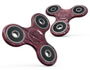 Red Watercolor Woodgrain Full-Body Fidget Spinner Skin-Kit