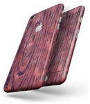 Red Watercolor Woodgrain - Skin-kit for the iPhone 8 or 8 Plus