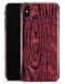 Red Watercolor Woodgrain - iPhone X Clipit Case