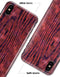 Red Watercolor Woodgrain - iPhone X Clipit Case