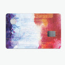Red White & Blue Paint Splotches - Premium Protective Decal Skin-Kit for the Apple Credit Card