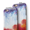 Red White & Blue Paint Splotches iPhone 6/6s or 6/6s Plus 2-Piece Hybrid INK-Fuzed Case