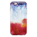 Red White & Blue Paint Splotches iPhone 6/6s or 6/6s Plus 2-Piece Hybrid INK-Fuzed Case