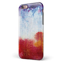 Red White & Blue Paint Splotches iPhone 6/6s or 6/6s Plus 2-Piece Hybrid INK-Fuzed Case