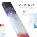 Red White & Blue Paint Splotches - Premium Decal Protective Skin-Wrap Sticker compatible with the Juul Labs vaping device