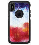 Red White & Blue Paint Splotches - iPhone X OtterBox Case & Skin Kits