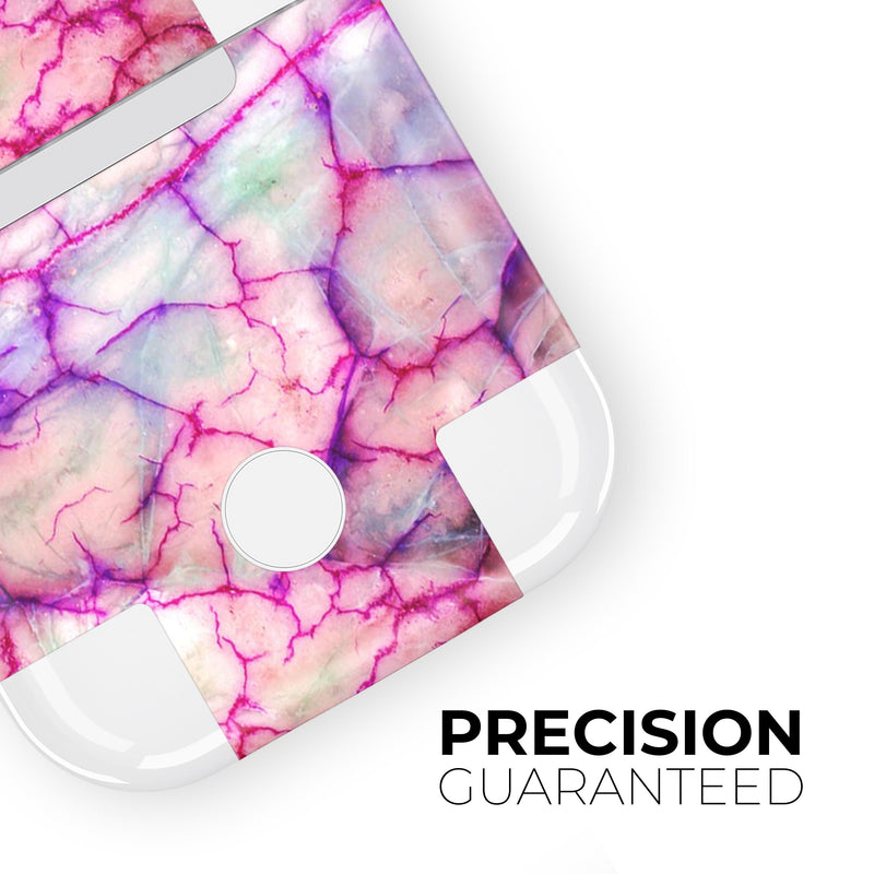Red White Dragon Vein Agate - Full Body Skin Decal Wrap Kit for the Wireless Bluetooth Apple Airpods Pro, AirPods Gen 1 or Gen 2 with Wireless Charging