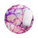 Red White Dragon Vein Agate Skin// WaterProof Rubber Foam Backed Anti-Slip Mouse Pad for Home Work Office or Gaming Computer Desk