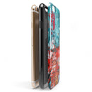 Red and Blue Abstract Oil Painting iPhone 6/6s or 6/6s Plus 2-Piece Hybrid INK-Fuzed Case