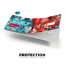 Red and Blue Abstract Oil Painting - Premium Protective Decal Skin-Kit for the Apple Credit Card
