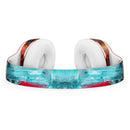 Red and Blue Abstract Oil Painting Full-Body Skin Kit for the Beats by Dre Solo 3 Wireless Headphones