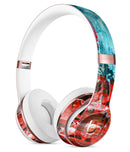 Red and Blue Abstract Oil Painting Full-Body Skin Kit for the Beats by Dre Solo 3 Wireless Headphones
