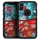 Red and Blue Abstract Oil Painting - Skin Kit for the iPhone OtterBox Cases