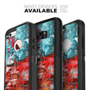 Red and Blue Abstract Oil Painting - Skin Kit for the iPhone OtterBox Cases