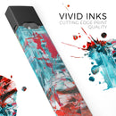 Red and Blue Abstract Oil Painting - Premium Decal Protective Skin-Wrap Sticker compatible with the Juul Labs vaping device