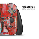 Red and Blue Abstract Oil Painting // Skin Decal Wrap Kit for Nintendo Switch Console & Dock, Joy-Cons, Pro Controller, Lite, 3DS XL, 2DS XL, DSi, or Wii - Vinyl Skin Wrap for Nintendo Switch 2, OLED, Lite, Pro Controller, Wii & Classic Handhelds