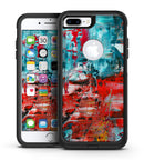 Red Acrylic Swirl - iPhone 7 or 7 Plus Commuter Case Skin Kit