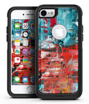 Red Acrylic Swirl - iPhone 7 or 7 Plus Commuter Case Skin Kit