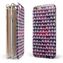 Red and Blue Cloud Mix with White Semi-Circles iPhone 6/6s or 6/6s Plus 2-Piece Hybrid INK-Fuzed Case