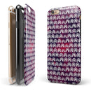 Red and Blue Cloud Mix with White Semi-Circles iPhone 6/6s or 6/6s Plus 2-Piece Hybrid INK-Fuzed Case
