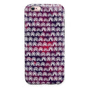 Red and Blue Cloud Mix with White Semi-Circles iPhone 6/6s or 6/6s Plus 2-Piece Hybrid INK-Fuzed Case