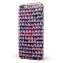 Red and Blue Cloud Mix with White Semi-Circles iPhone 6/6s or 6/6s Plus 2-Piece Hybrid INK-Fuzed Case