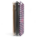 Red and Blue Cloud Mix with White Semi-Circles iPhone 6/6s or 6/6s Plus 2-Piece Hybrid INK-Fuzed Case
