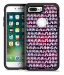 Red and Blue Cloud Mix with White Semi-Circles - iPhone 7 Plus/8 Plus OtterBox Case & Skin Kits